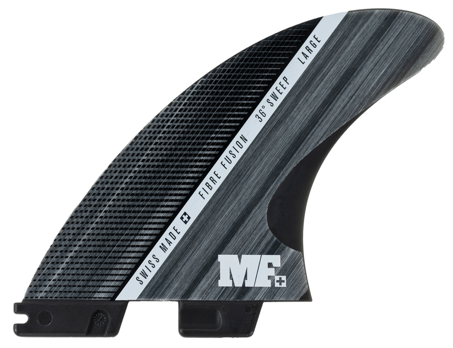 FCS II MF Glass Fibre Fusion Smoke/White Medium Tri Fin Set