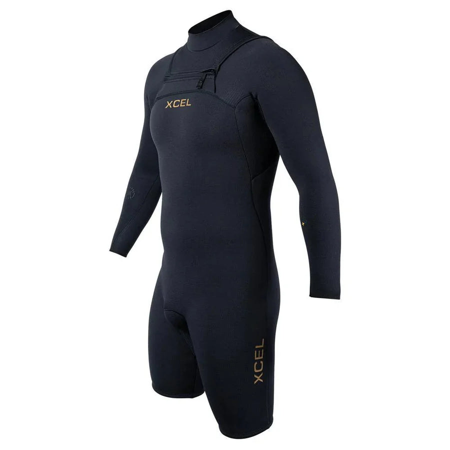 Xcel Men's Comp + 2mm L/S Springsuit - Black
