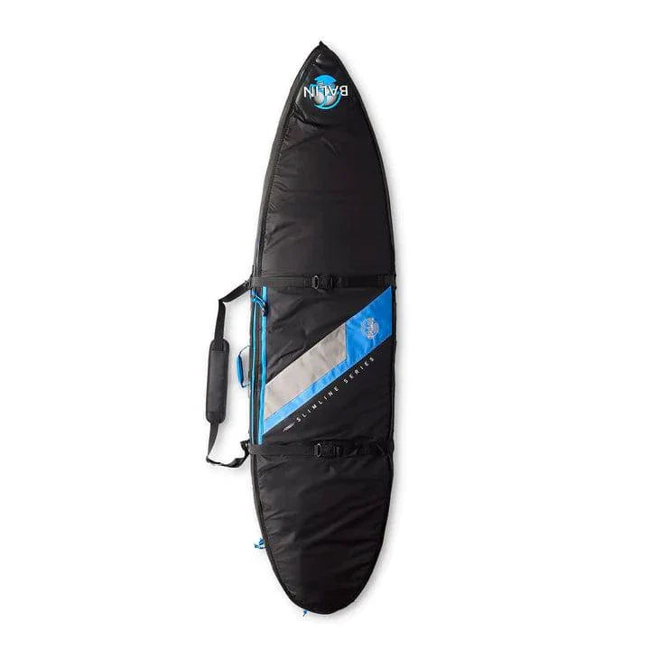 Balin Slimline Double Surfboard Cover Boardbags Balin 6'6" Black/Blue