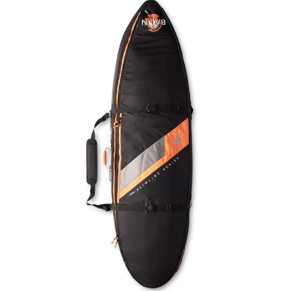 Balin Slimline Triple Surfboard Cover Boardbags Balin 6'6" Black / Orange