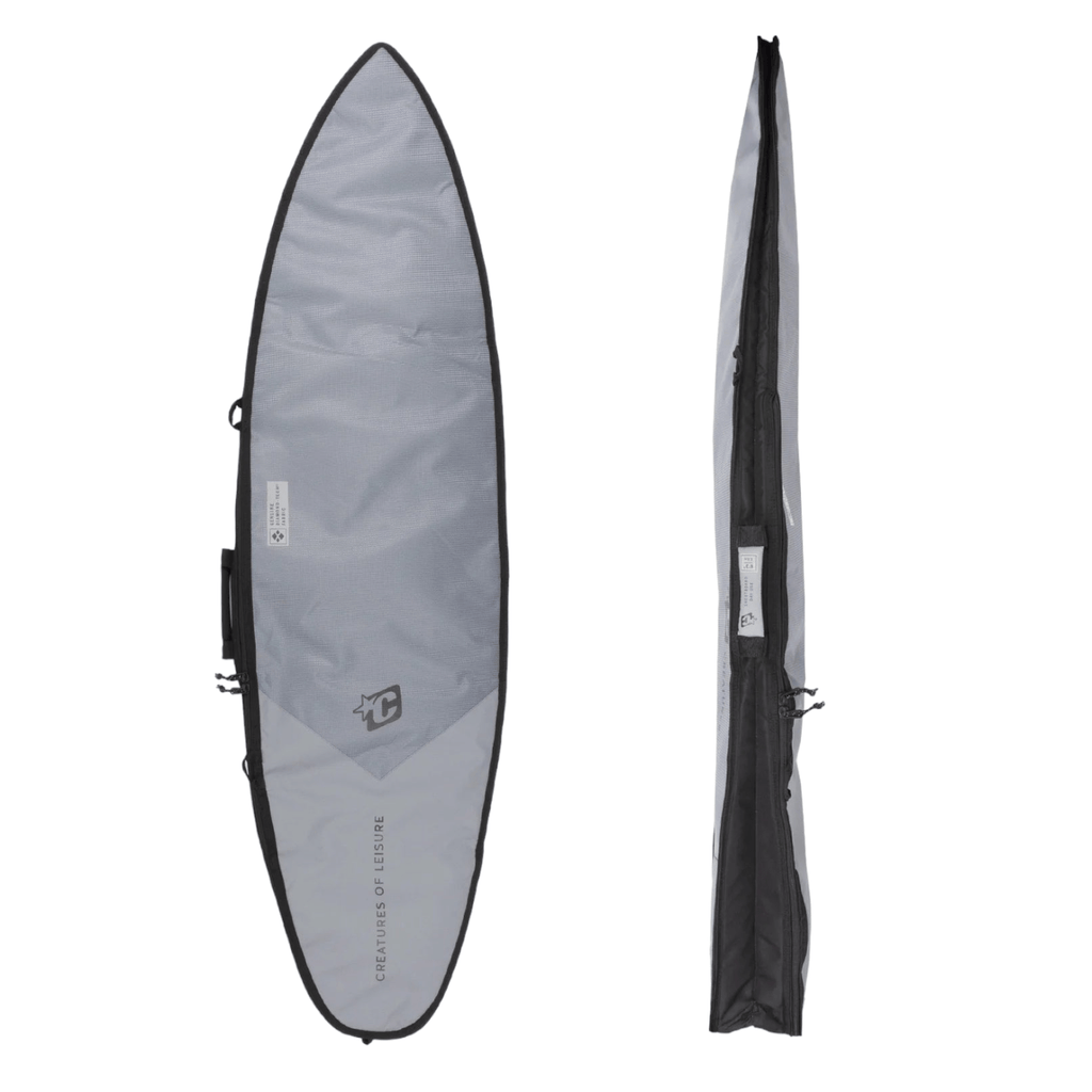 Creatures Of Leisure Shortboard Day Use DT2.0 Boardcover Titanium Black Boardbags Creatures of Leisure