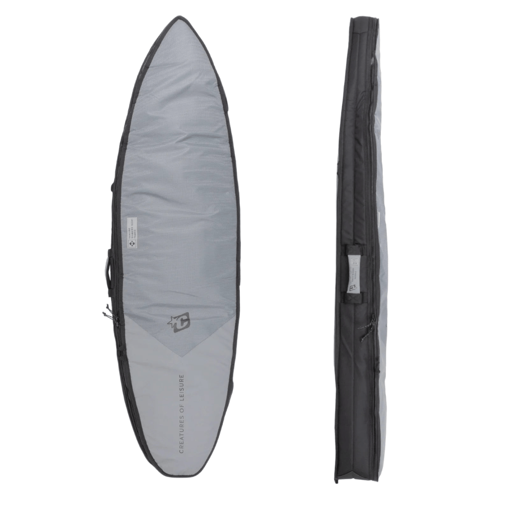 Creatures Of Leisure Shortboard Double DT2.0 Boardcover Titanium Black Boardbags Creatures of Leisure