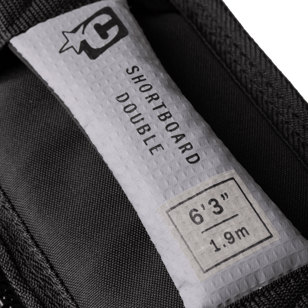 Creatures Of Leisure Shortboard Double DT2.0 Boardcover Titanium Black Boardbags Creatures of Leisure