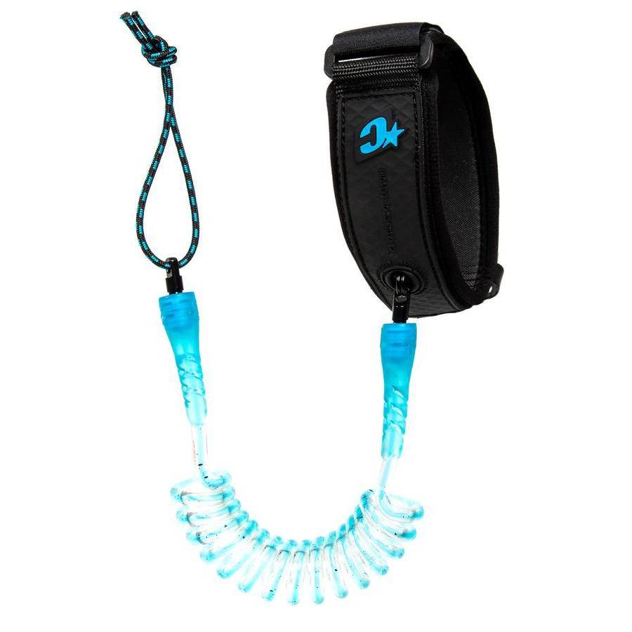 Creatures Reliance Bicep Leash Bodyboards & Accessories Creatures of Leisure M Cyan Speckle Black