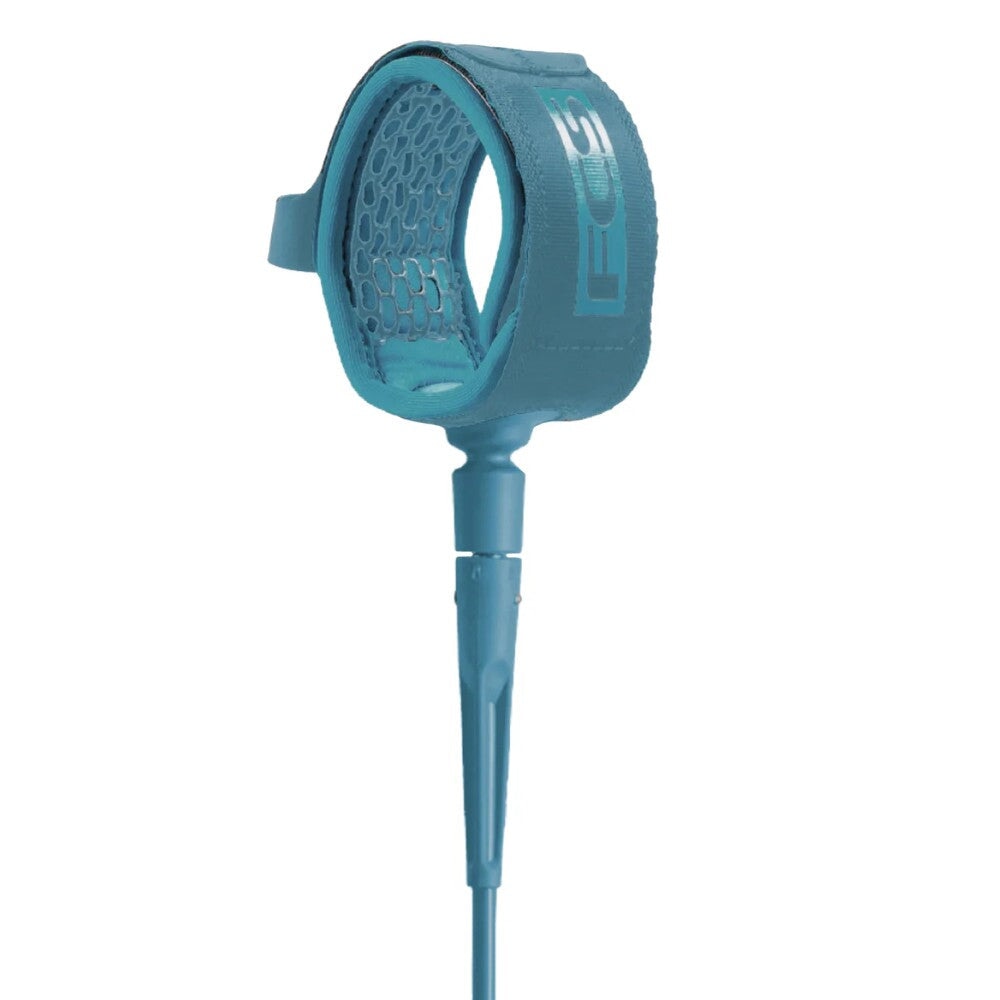 FCS 6' All Round Essential Leash Surfboard Legropes FCS Tranquil Blue