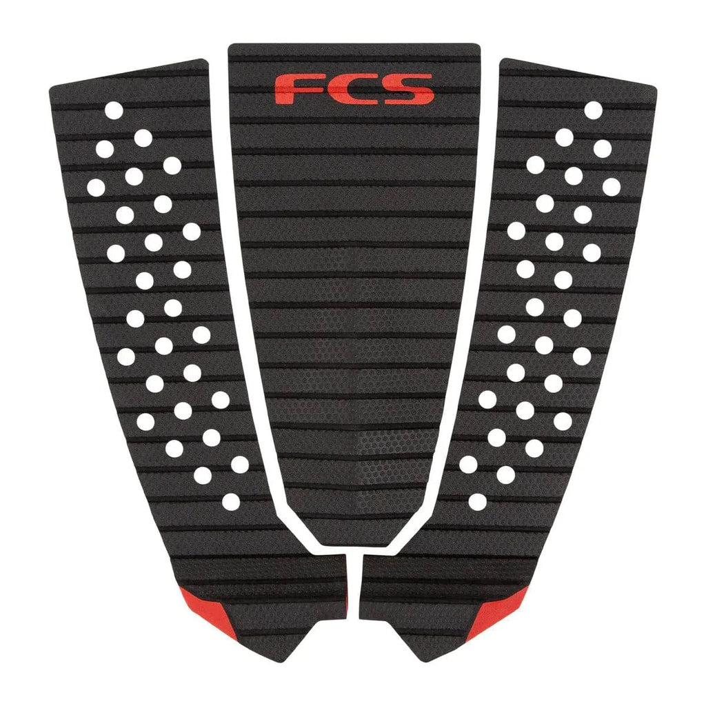 FCS Filipe Toledo Treadlite Traction Tailpads FCS Charcoal/Red