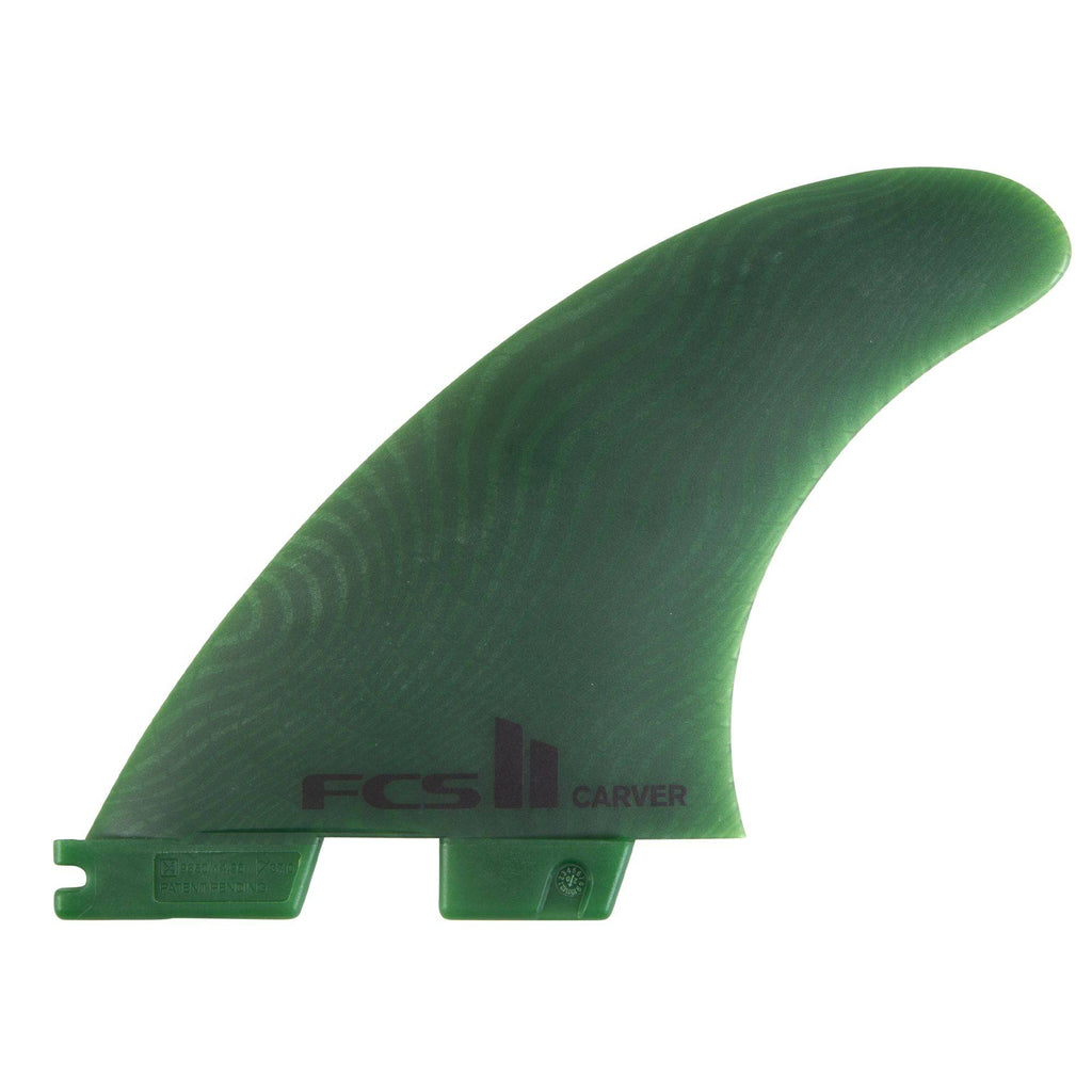 FCS II Carver Neo Glass Sage Quad Rear Fins - Medium Surfboard Fins FCS