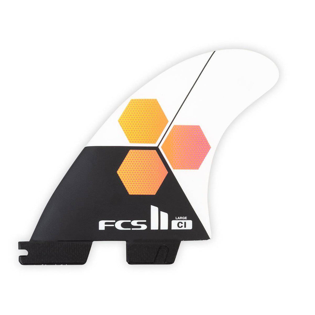 FCS II CI PC Tri Fins White Surfboard Fins FCS