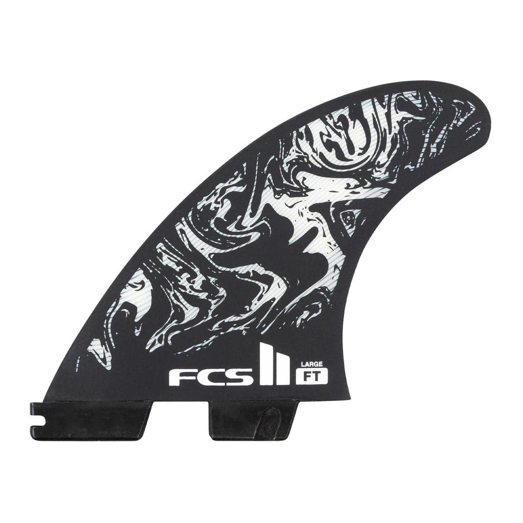 FCS II FT Filipe Toledo PC Tri Fins 2022 Surfboard Fins FCS L Black / Red