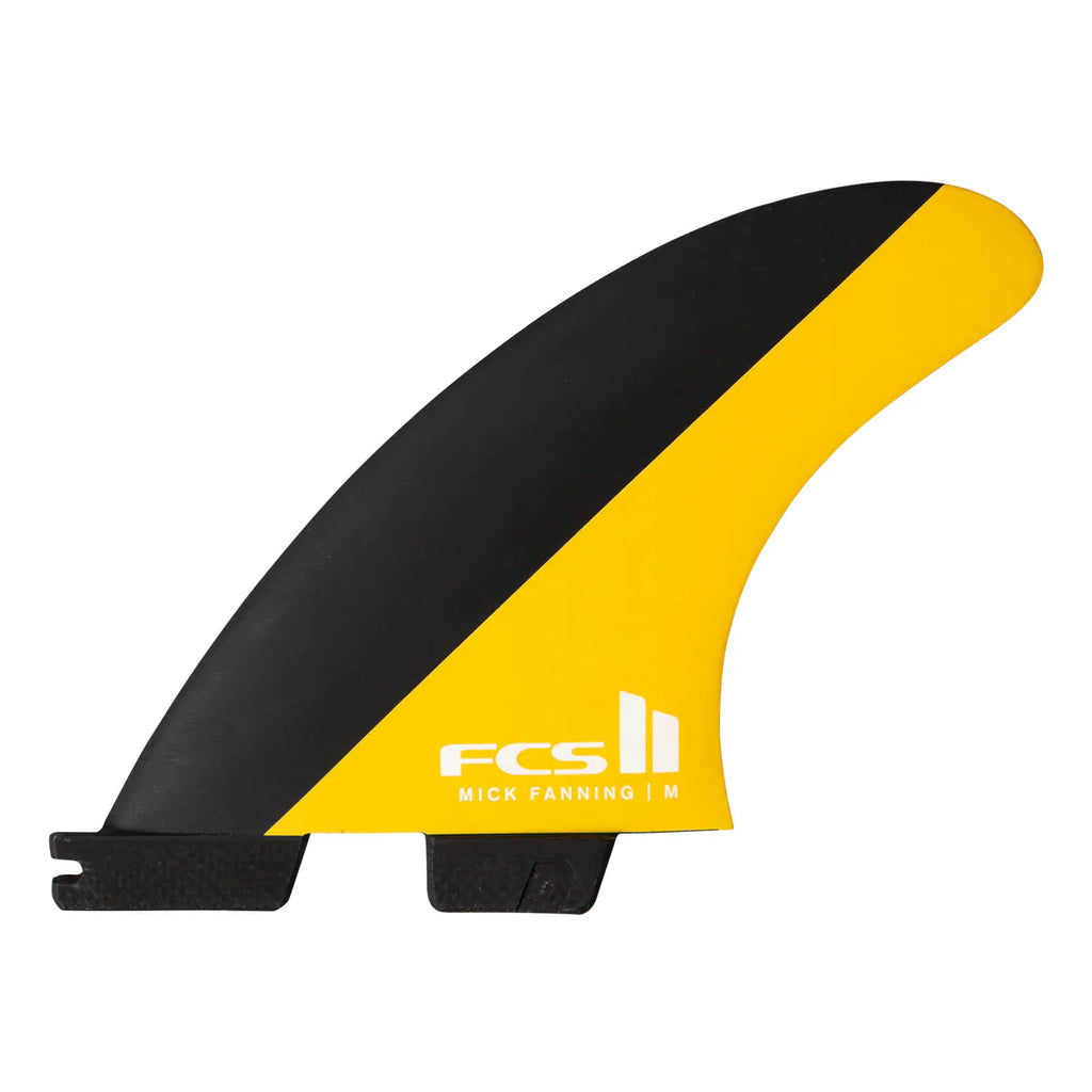 FCS II MF PC Tri Fins Surfboard Fins FCS L Black/Mango