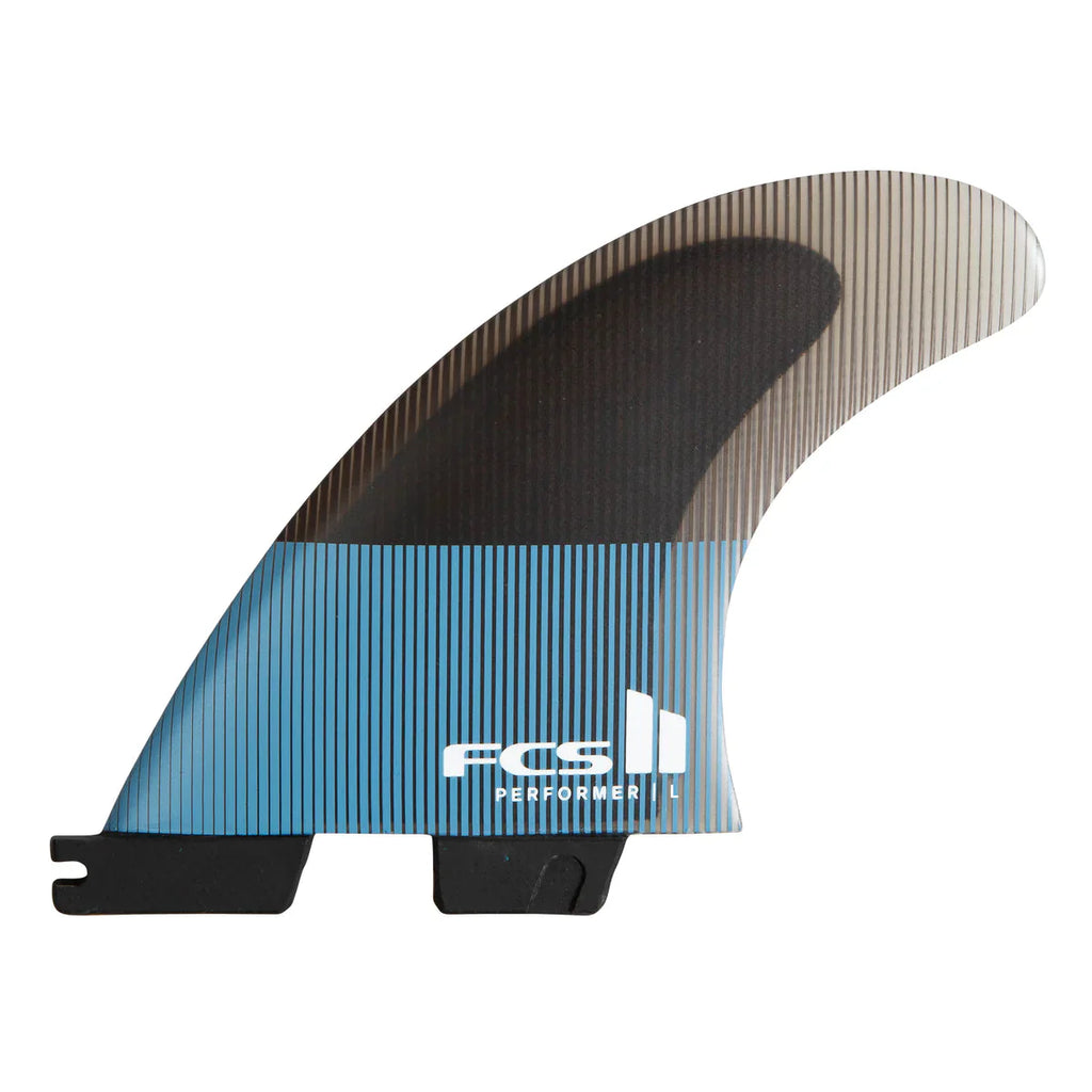 FCS II Performer PC Tranquil Blue Tri Fins Surfboard Fins FCS XS