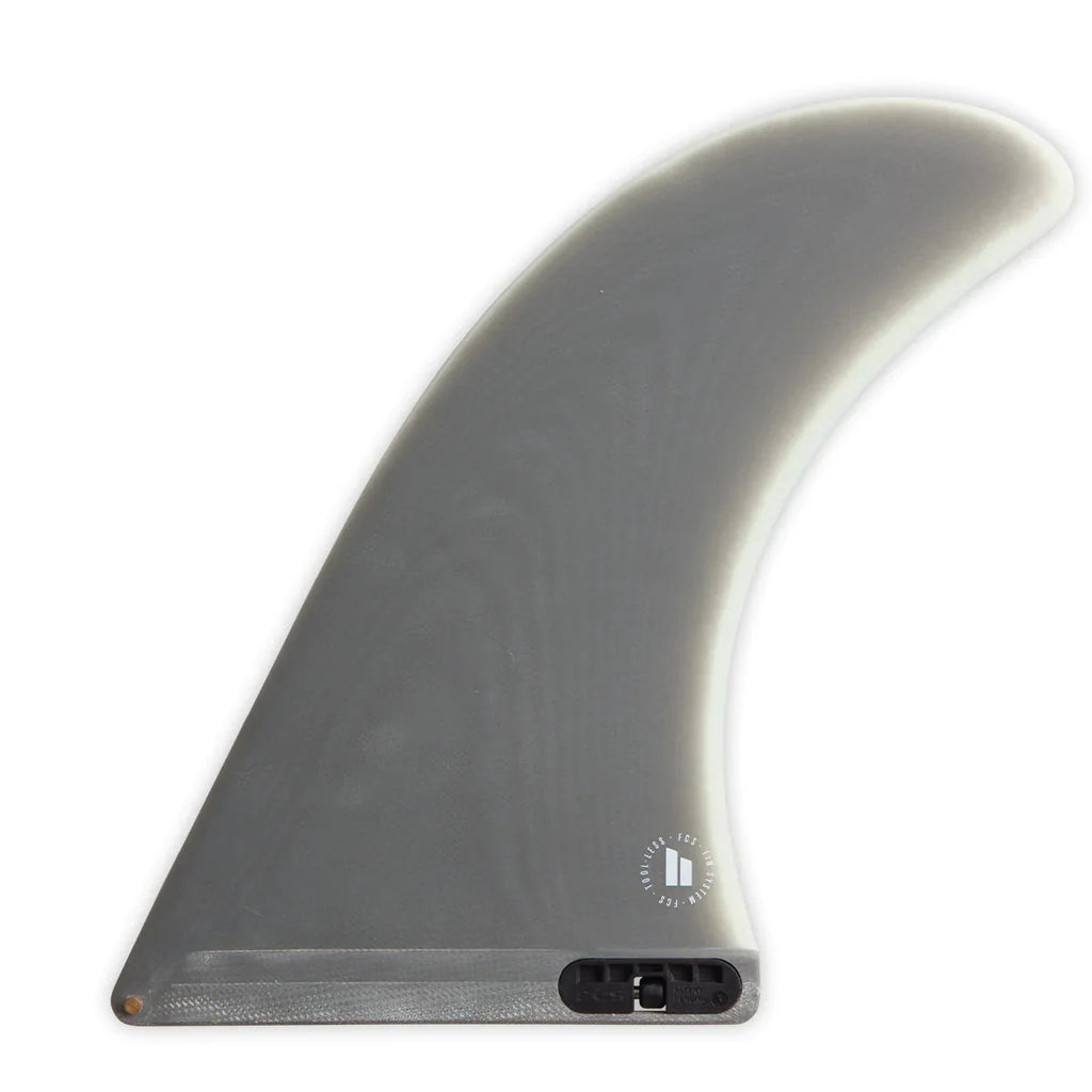 FCS II Pivot II Longboard Fin Charcoal/Grey Surfboard Fins FCS 9.75"