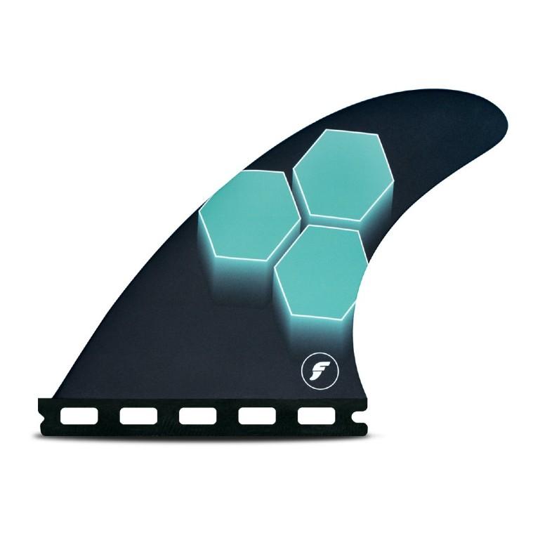 Futures AM1 HC Thruster Set Teal/Navy Surfboard Fins Futures