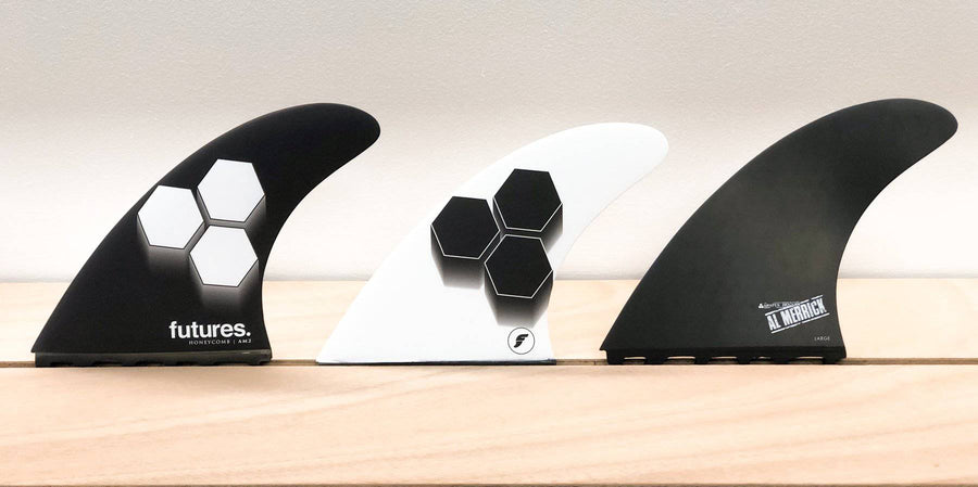 Futures AM2 HC Thruster Set Black/White Surfboard Fins Futures
