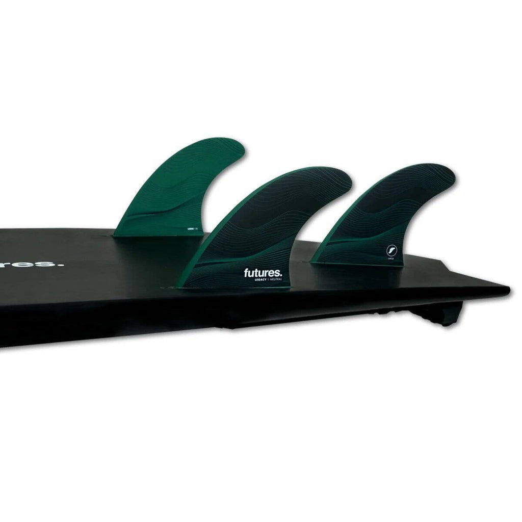 Futures F8 Legacy Series HC Large Green Surfboard Fins Futures
