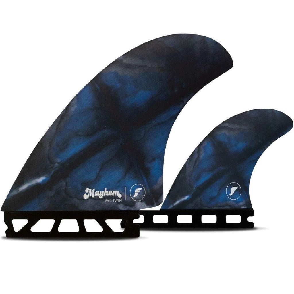 Futures Mayhem Evil 2+1 Twin Set Black Surfboard Fins Futures Blue/Black