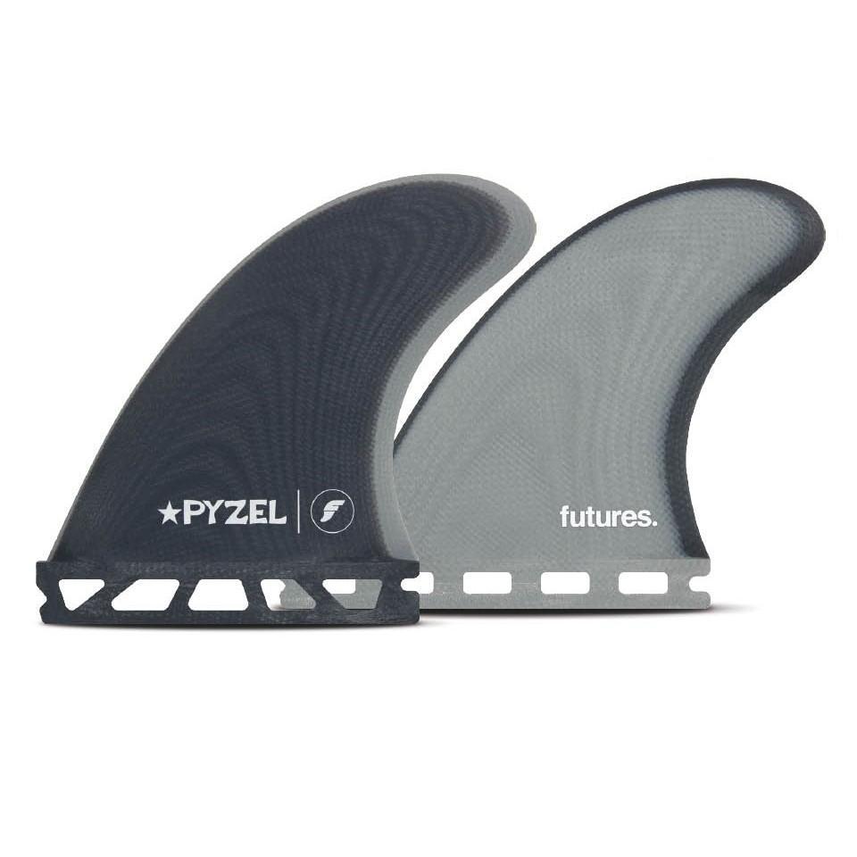 Surfboard Fins - Futures - Futures Pyzel Padillac Control Series Fibreglass Quad Set Blue/Grey - Melbourne Surfboard Shop - Shipping Australia Wide | Victoria, New South Wales, Queensland, Tasmania, Western Australia, South Australia, Northern Territory.