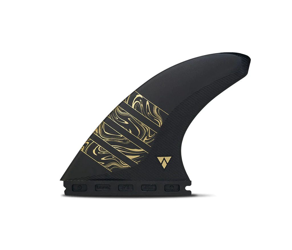 Futures Vector 3/2 Medium Alpha Thruster - Carbon/Gold Surfboard Fins Futures