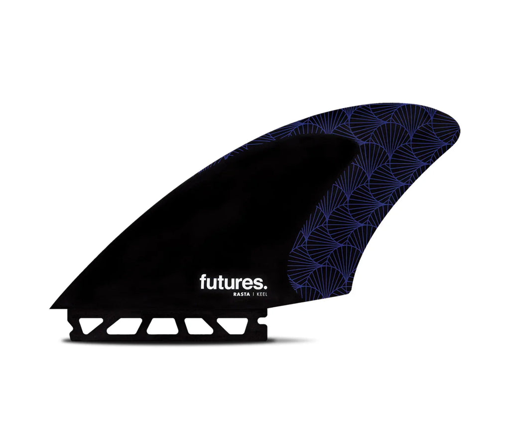 Futures VF Rasta HC Keel - Black/Purple Surfboard Fins Futures