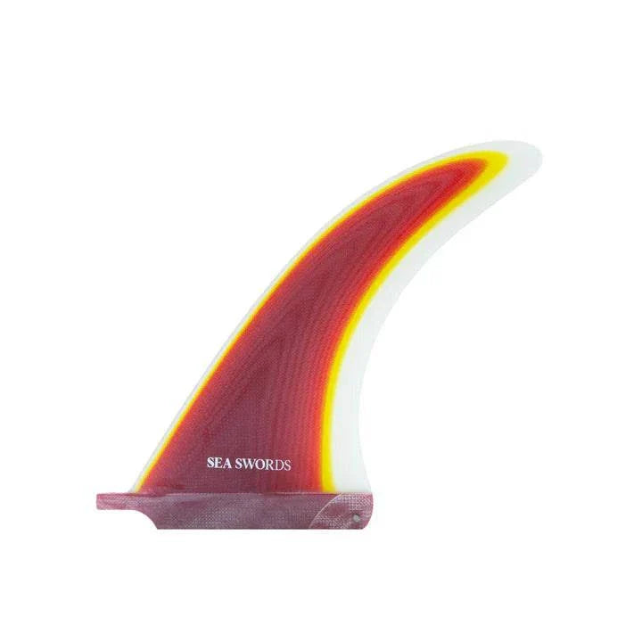 South Coast 8" Pivot Single Surfboard Fins South Coast Red/Yellow/White