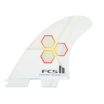 FCS II CI PC Tri-Quad Fins White/Flame