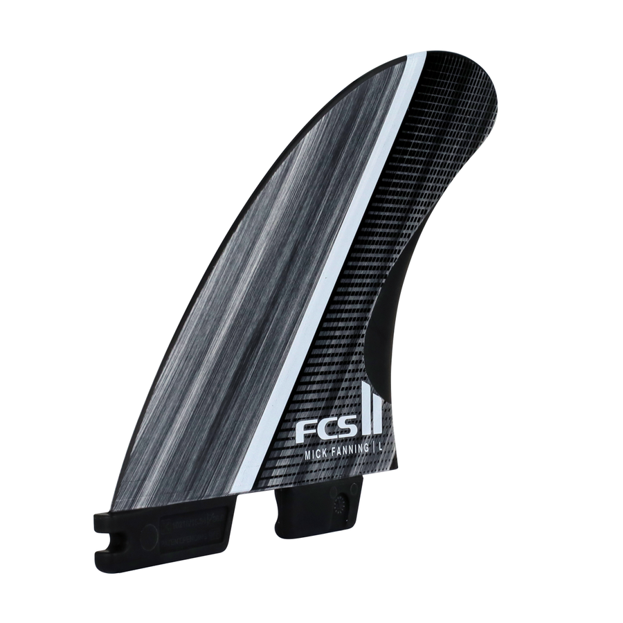 FCS II MF Glass Fibre Fusion Smoke/White Large Tri Fin Set