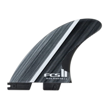 FCS II MF Glass Fibre Fusion Smoke/White Large Tri Fin Set