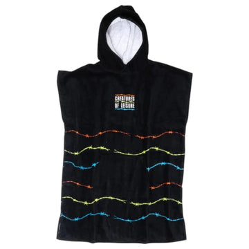 Creatures of Leisure Grom Poncho Towel: Barbed Wire