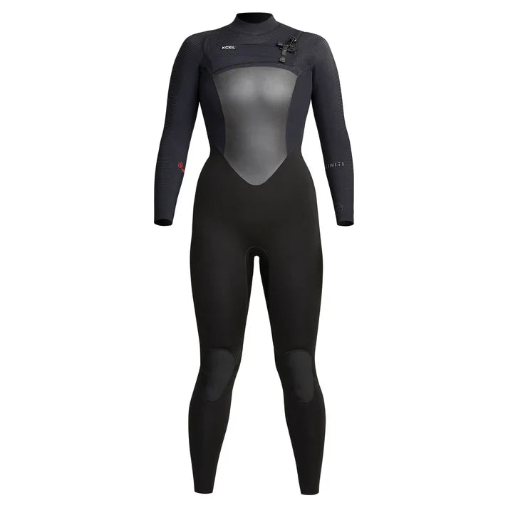 Women's Infiniti Front Zip Full Wetsuit 4/3mm - Black