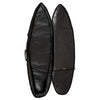 Boardbags - Creatures of Leisure - Creatures Of Leisure Shortboard Double DT2.0 Boardcover Black Silver - Melbourne Surfboard Shop - Shipping Australia Wide | Victoria, New South Wales, Queensland, Tasmania, Western Australia, South Australia, Northern Territory.