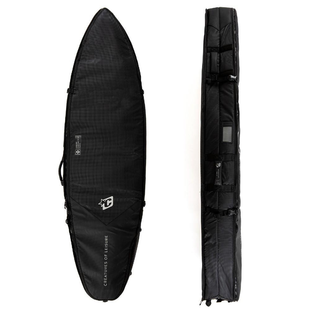 Boardbags - Creatures of Leisure - Creatures Of Leisure Shortboard Triple DT2.0 Black Silver - Melbourne Surfboard Shop - Shipping Australia Wide | Victoria, New South Wales, Queensland, Tasmania, Western Australia, South Australia, Northern Territory.