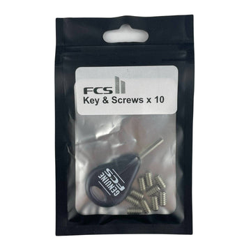 FCS Fin Key & 10 x Grub Screws (Pack)