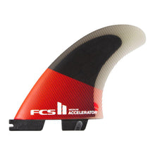 FCS II Accelerator PC red and black tri fins