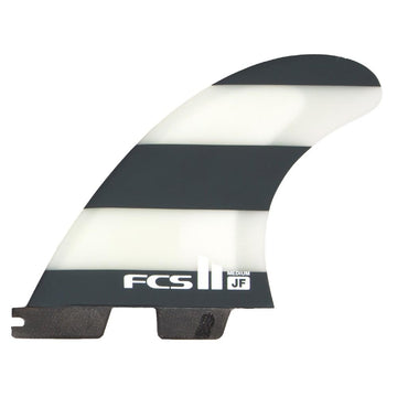 FCS II JF PC Large Black/White Tri Fins