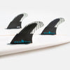 Surfboard Fins - FCS - FCS II Performer PC Carbon Black/Teal Tri Fins - Melbourne Surfboard Shop - Shipping Australia Wide | Victoria, New South Wales, Queensland, Tasmania, Western Australia, South Australia, Northern Territory.