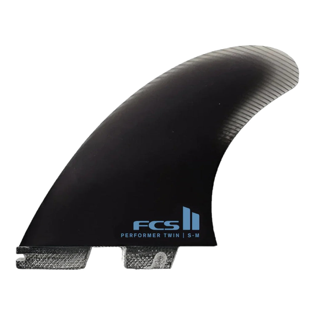 FCS II Power Twin+1 PG Fins Surfboard Fins FCS Black S-M 