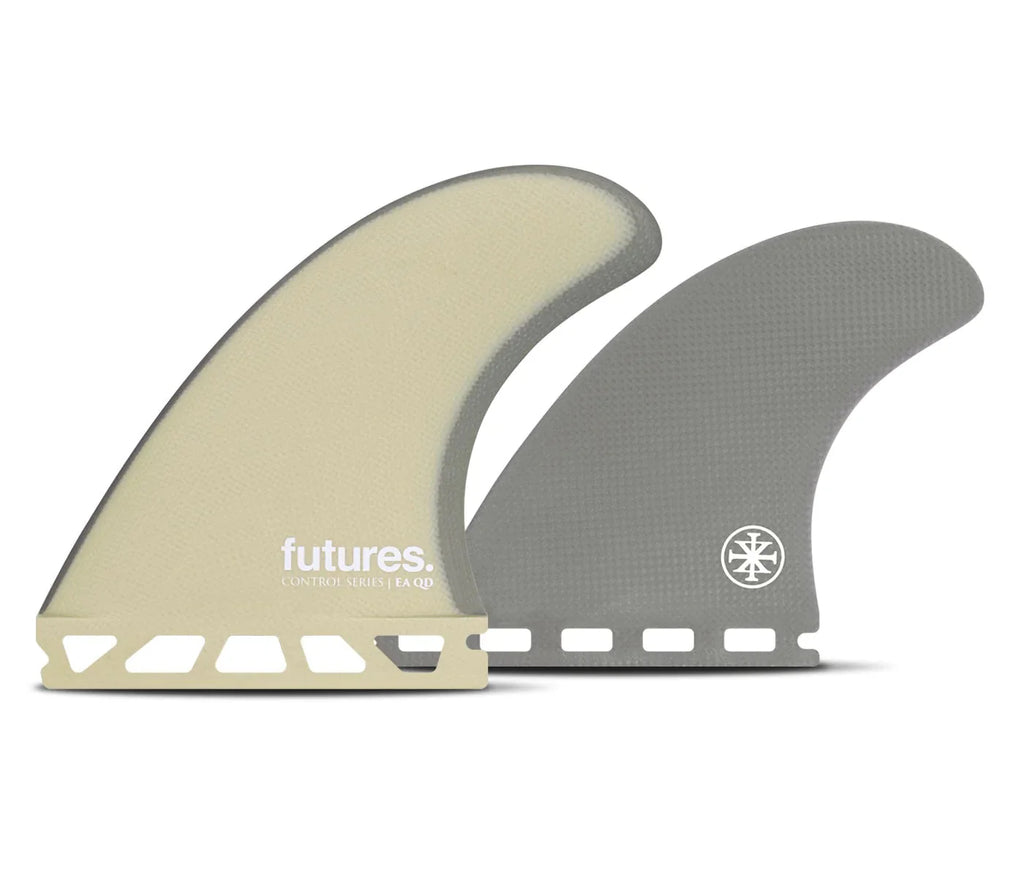 Futures EA Control Series Fibreglass Quad Fin Set Sandy Surfboard Fins Futures 