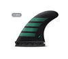 Futures F6 Alpha Series Medium 5-Fin Set Carbon/Teal Surfboard Fins Futures 