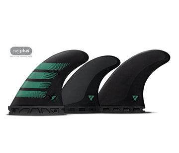 Futures F6 Alpha Series Medium 5-Fin Set Carbon/Teal