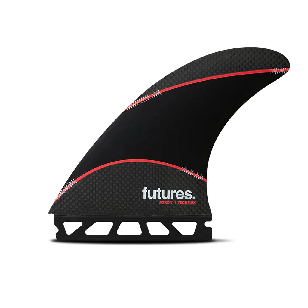 Futures Jordy 3.1 Large Techflex Thruster - Black Surfboard Fins Futures 