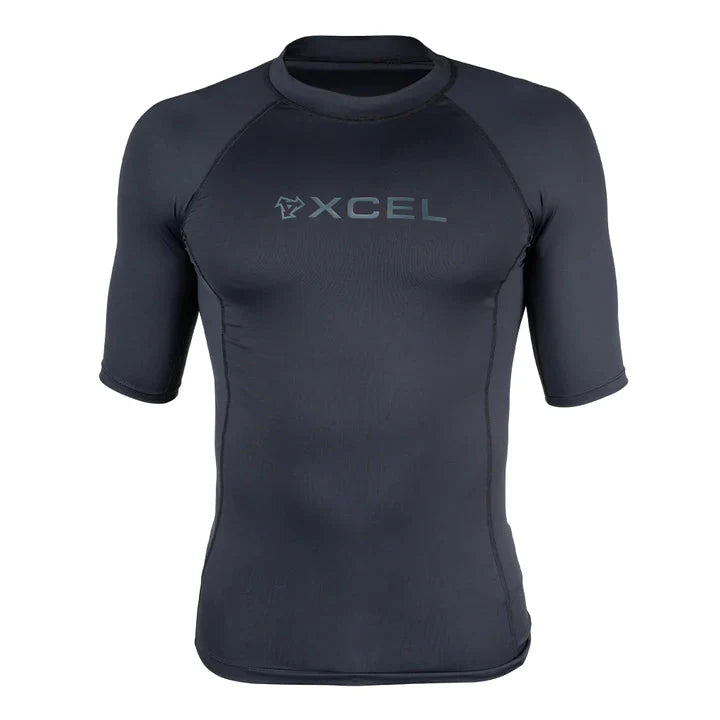 Xcel Premium Stretch S/S UV Black Mens Wetsuits Xcel 