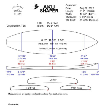 AkuShaper HP Shortboard Style 4