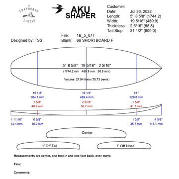 AkuShaper Everyday Shortboard Style 3