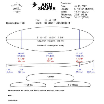 AkuShaper Everyday Shortboard Style 9