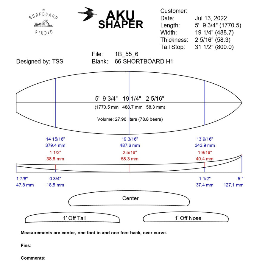 AkuShaper Everyday Shortboard Style 11