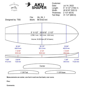 AkuShaper Retro Fish Style 1