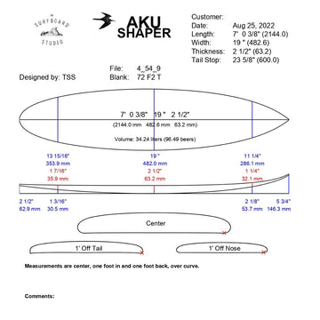 AkuShaper - Big Wave Gun Style - 2