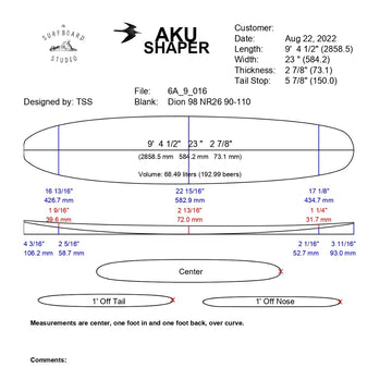 AkuShaper Log/Noserider Style 1