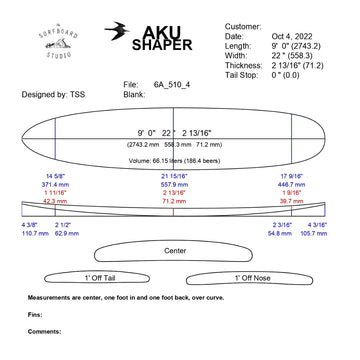 AkuShaper Log/Noserider Style 4