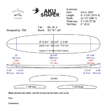 AkuShaper Log/Noserider Style 3